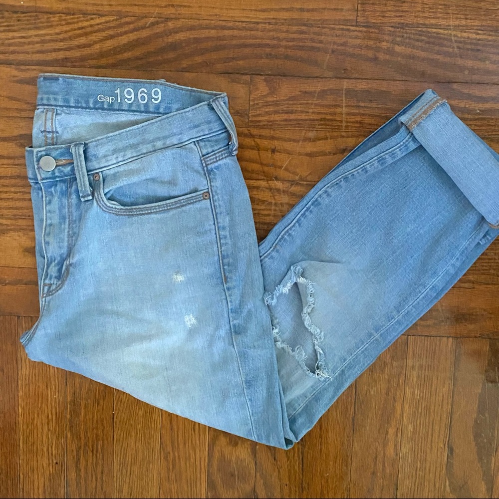 Sexy Boyfriend Ripped Light Jeans